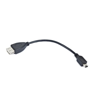 Кабель-адаптер Cablexpert USB - miniUSB (F/M), 0,15 м, чорний (A-OTG-AFBM-002) A-OTG-AFBM-002 фото