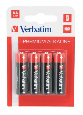Батарейка Verbatim Alkaline AA/LR06 BL 4шт 49921 фото