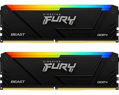 Модуль пам`яті DDR4 2x16GB/3600 Kingston Fury Beast RGB (KF436C18BB2AK2/32) KF436C18BB2AK2/32 фото