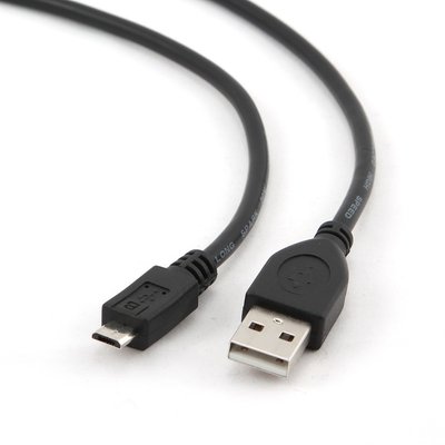 Кабель Cablexpert USB - micro USB V 2.0 (M/M), 1 м, чорний (CCP-mUSB2-AMBM-1M) CCP-mUSB2-AMBM-1M фото