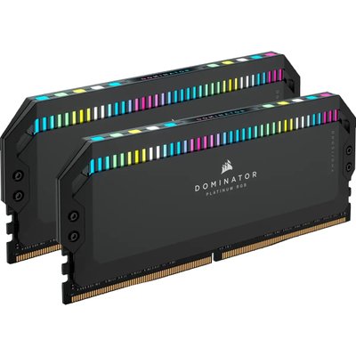 Модуль пам`ятi DDR5 2x32GB/6000 Corsair Dominator Platinum RGB Black (CMT64GX5M2B6000C30) CMT64GX5M2B6000C30 фото