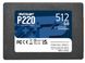Накопичувач SSD 512GB Patriot P220 2.5" SATAIII TLC (P220S512G25) P220S512G25 фото 1