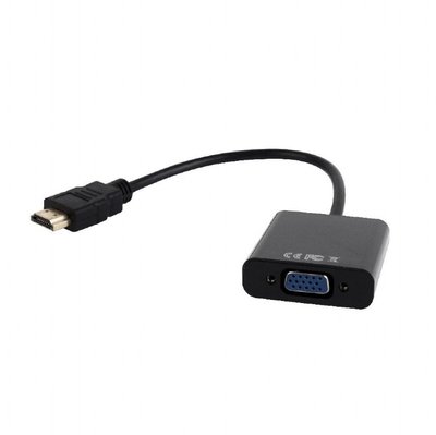 Адаптер Cablexpert HDMI - VGA V 1.4 (M/F), 0.15 м, Black (A-HDMI-VGA-03) A-HDMI-VGA-03 фото