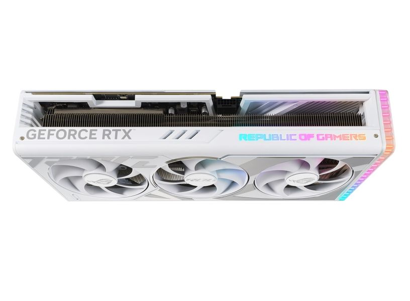 Відеокарта GF RTX 4090 24GB GDDR6X ROG Strix Gaming OC White Edition Asus (ROG-STRIX-RTX4090-O24G-WHITE) ROG-STRIX-RTX4090-O24G-WHITE фото