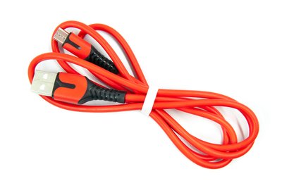 Кабель Dengos USB - micro USB (M/M), 1 м, Red (PLS-M-IND-SOFT-RED) PLS-M-IND-SOFT-RED фото
