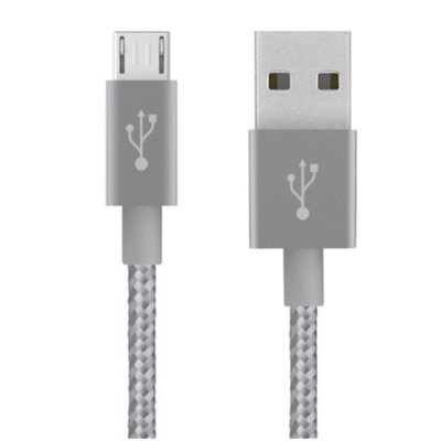 Кабель Belkin Mixit Metallic USB - micro USB (M/M), 1.8 м, Grey (F2CU021bt06GYTM) F2CU021bt06GYTM фото