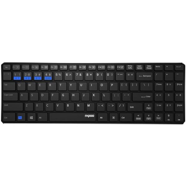 Комплект (клавіатура, мишка) Rapoo 9300M Wireless Black 9300M Black фото