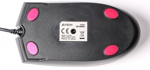 Миша A4Tech OP-550NU Black USB V-Track OP-550NU USB (Black) фото