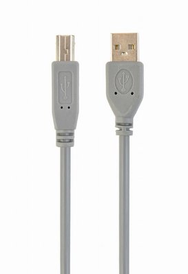 Кабель Cablexpert USB - USB Type-B V 2.0 (M/M), 1.8 м, сірий (CCP-USB2-AMBM-6G) CCP-USB2-AMBM-6G фото