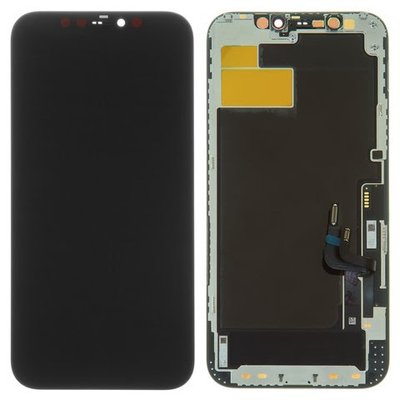 Дисплей iPhone 12/iPhone 12 Pro у зборі з сенсором та рамкою black (оригінал завод) (I25563) I25563 фото