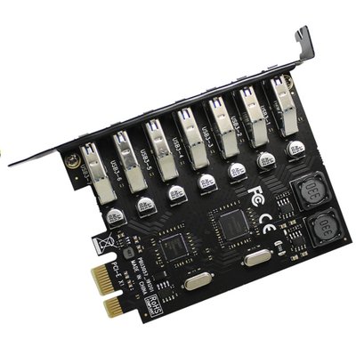 Контролер Voltronic (YT=C-PCI-Е=>7*USB3.0/23146) PCI-Е=>USB 3.0, 7 портів, 5Gbps, BOX YT=C-PCI-Е=>7*USB3.0/23146 фото