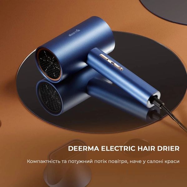 Фен Xiaomi Deerma Electric Hair Drier (Міжнародна версія) (DEM-CF15W) DEM-CF15W фото