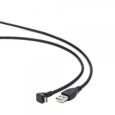 Кабель Cablexpert USB - micro USB V 2.0 (M/M), кутовий, Premium, 1.8 м, чорний (CCP-mUSB2-AMBM90-6) CCP-mUSB2-AMBM90-6 фото