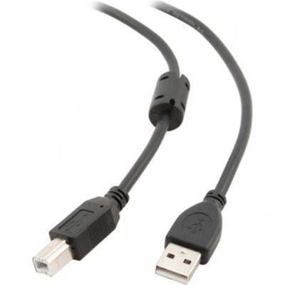 Кабель Maxxter USB - USB Type-B V 2.0 (M/M), 1 м, феритовий фільтр, Black (UF-AMBM-1M) UF-AMBM-1M фото