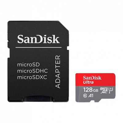 Карта пам`ятi MicroSDXC 128GB UHS-I Class 10 SanDisk Ultra A1 R140MB/s + SD-adapter (SDSQUAB-128G-GN6MA) SDSQUAB-128G-GN6MA фото