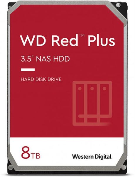 Накопичувач HDD SATA 8.0TB WD Red Plus 7200rpm 256MB (WD80EFBX) WD80EFBX фото