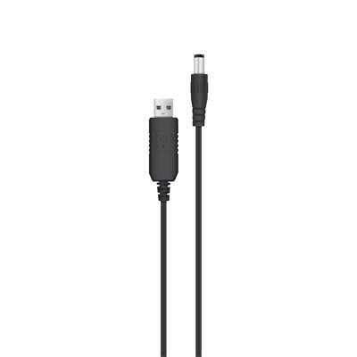 Кабель живлення ACCLAB USB - DC (M/M), 5.5х2.1 мм, 5V, 1.5A, 1 м, Black (1283126552816) 1283126552816 фото