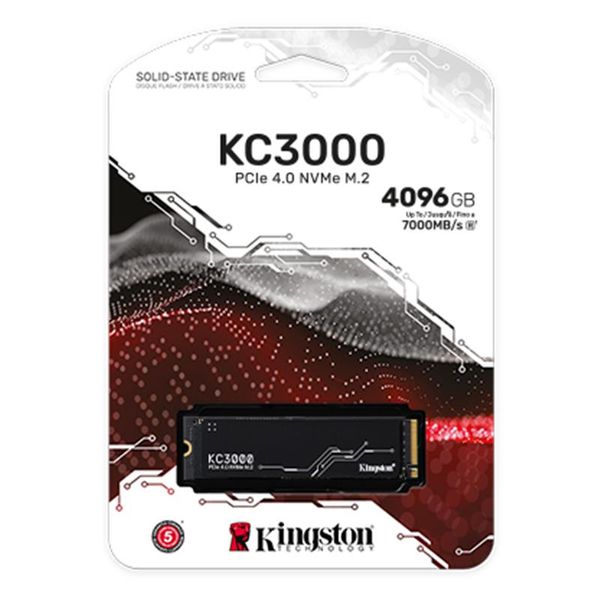 Накопичувач SSD 4TB Kingston KC3000 M.2 2280 PCIe 4.0 x4 NVMe 3D TLC (SKC3000D/4096G) SKC3000D/4096G фото