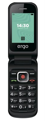Мобiльний телефон Ergo F241 Dual Sim Black F241 Dual Sim (black) фото