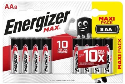 Батарейка Energizer AA MAX 4+4 шт Е301533900 фото