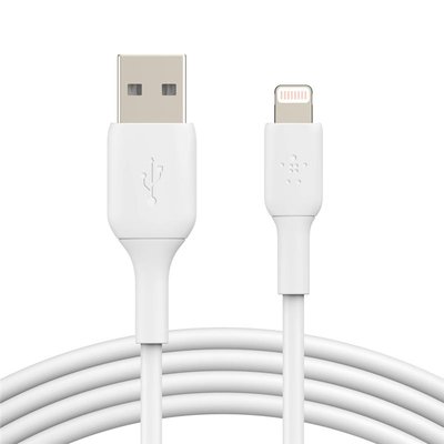 Кабель Belkin PVC USB - Lightning (M/M), 2 м, White (CAA001BT2MWH) CAA001BT2MWH фото