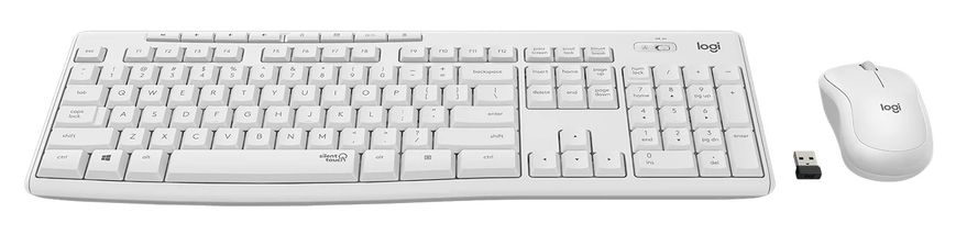 Комплект (клавiатура, миша) бездротовий Logitech MK295 Combo White USB (920-009824) 920-009824 фото