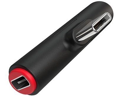 Адаптер Borofone BV8 USB Type-C - USB Type-C + 3.5 мм (M/F+F), чорний (BV8B) BV8B фото