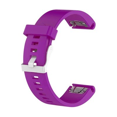 Ремінець для Garmin QuickFit 20 Smooth Silicone Band Purple (QF20-SMSB-PURP) QF20-SMSB-PURP фото