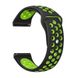 Ремінець BeCover Nike Style для Samsung Galaxy Watch/Active/Active 2/Watch 3/Gear S2 Classic/Gear Sport Black-Green (705694) 705694 фото 1