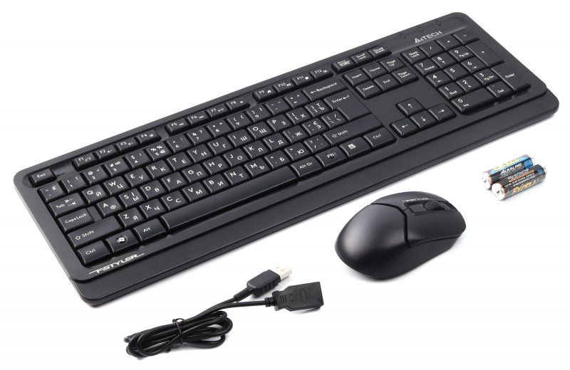 Комплект (клавіатура, миша) бездротовий A4Tech FG1012 Black USB FG1012 (Black) фото
