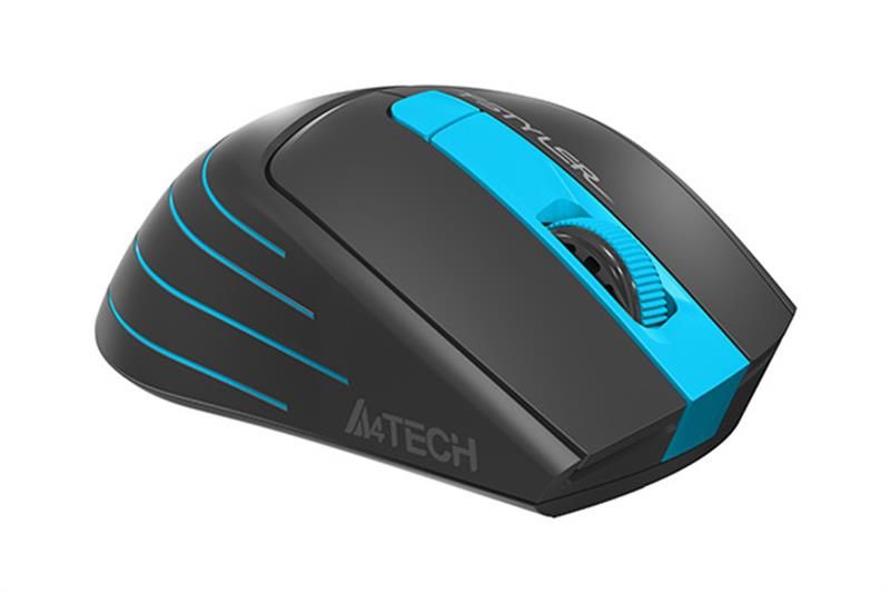 Миша бездротова A4Tech FG30 Black/Blue USB FG30 (Blue) фото