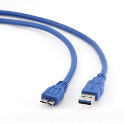 Кабель Gembird USB - micro USB Type-B V 3.0 (M/M), 5pin, 0.5 м, синій (CCP-mUSB3-AMBM-0.5M) CCP-mUSB3-AMBM-0.5M фото