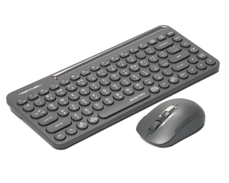 Комплект (клавіатура, мишка) бездротовий A4Tech Fstyler FG3200 Air Grey FG3200 Air (Grey) фото